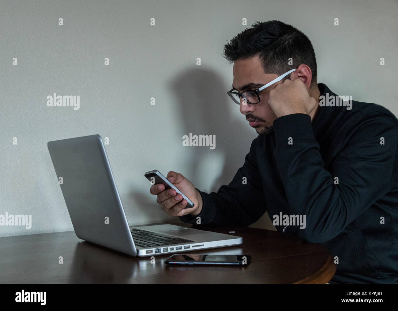 Multitask Men Young business man multitasking Stock Photo - Alamy