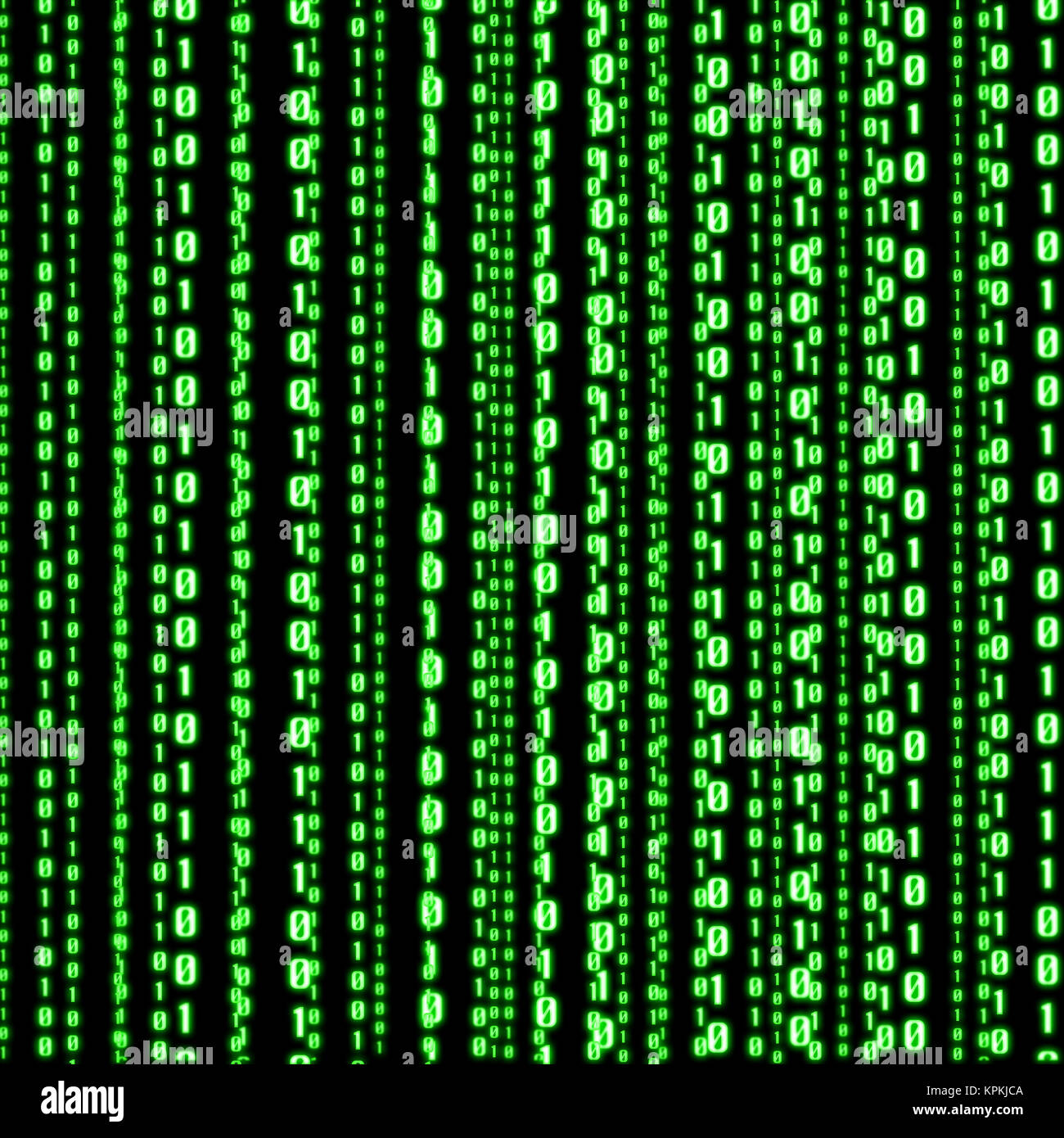 Green binary code Stock Photo Alamy