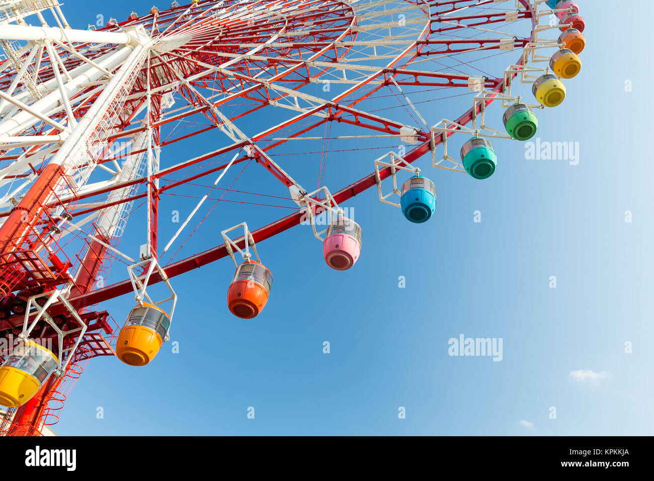 Ferris wheel with sunshine Stock Photo - Alamy