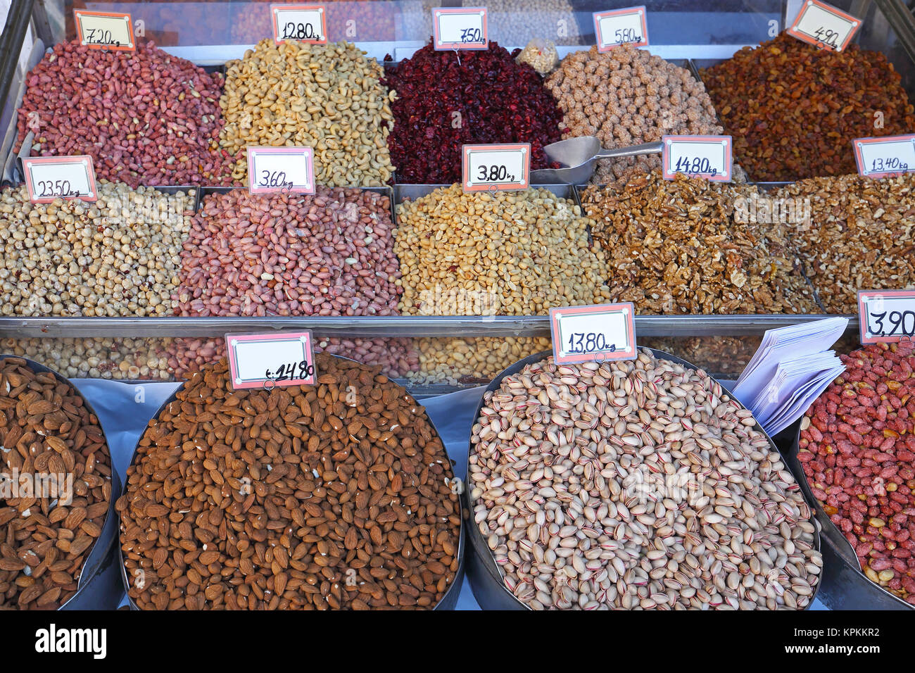 Nuts Market Stock Photo Alamy