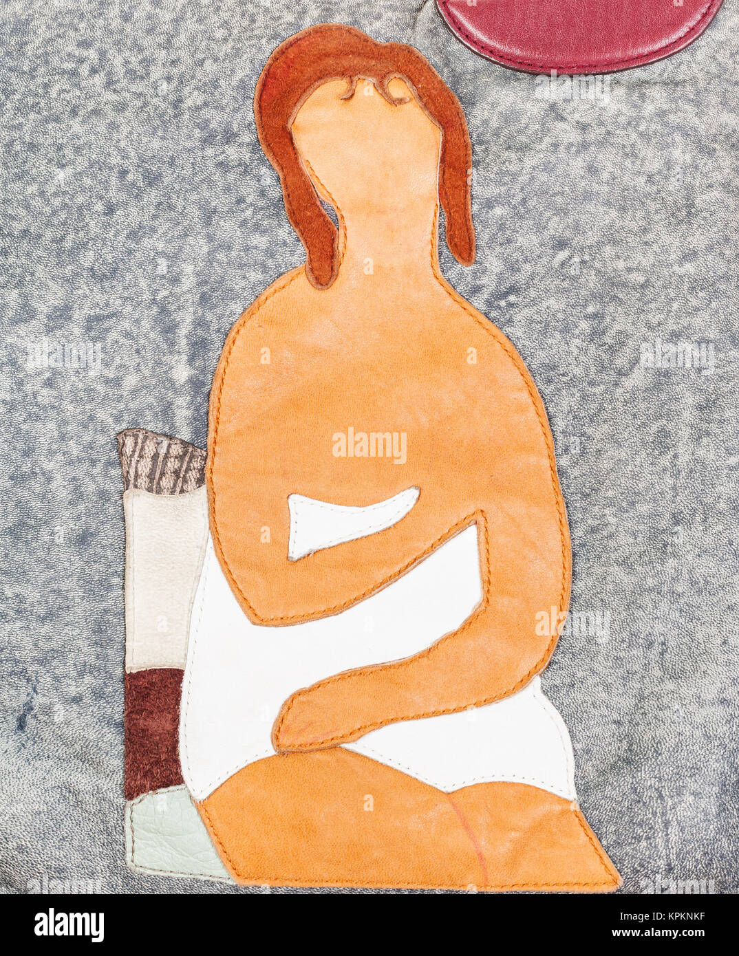 Leather applique hires stock photography and images Alamy