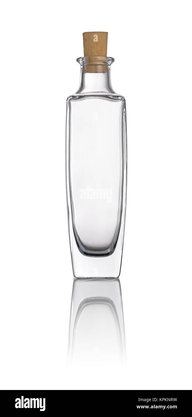 empty oil bottle against white background Stock Photo - Alamy