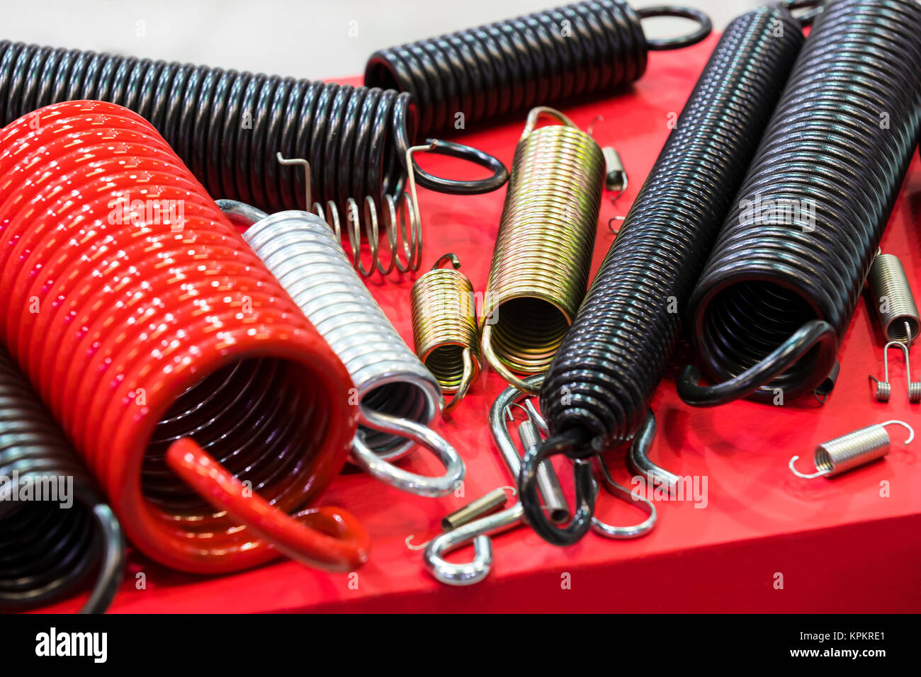 Spring Cos Parts Close up steel springs hi-res stock photography and images - Alamy