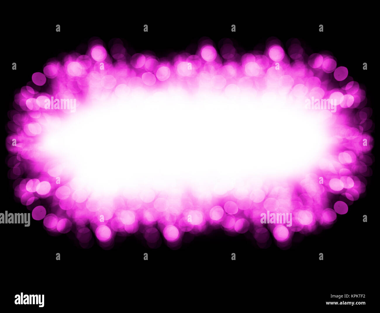christmas purple background frame with bokeh lights on black Stock ...