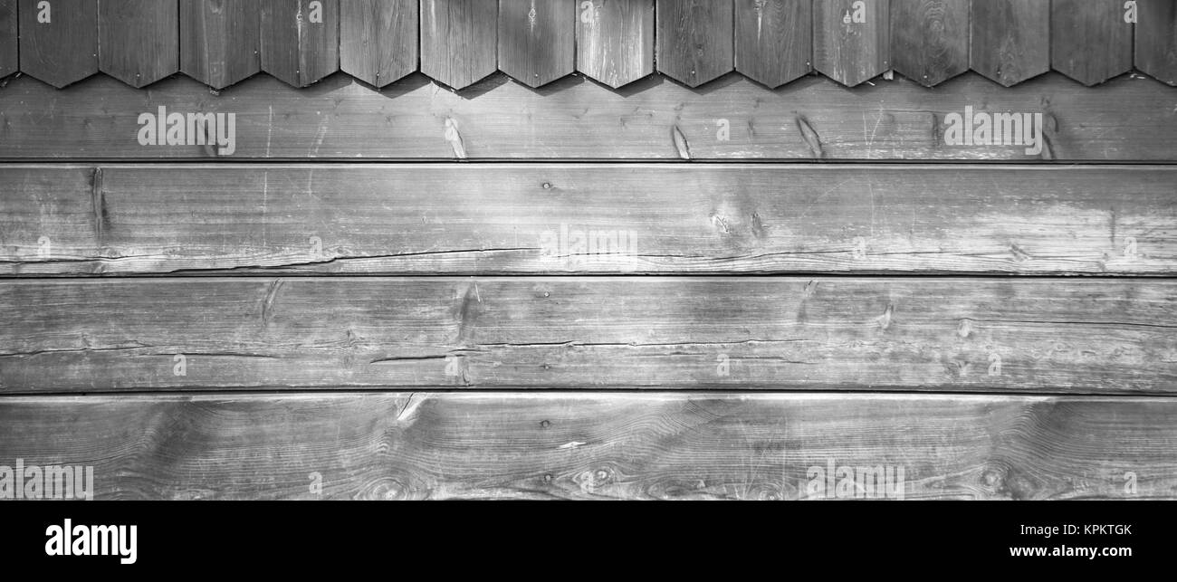 black and white wood texture or background Stock Photo