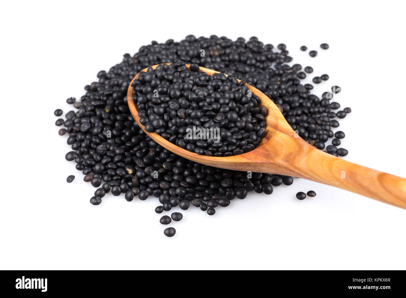 Black lentils beans Stock Photo Alamy