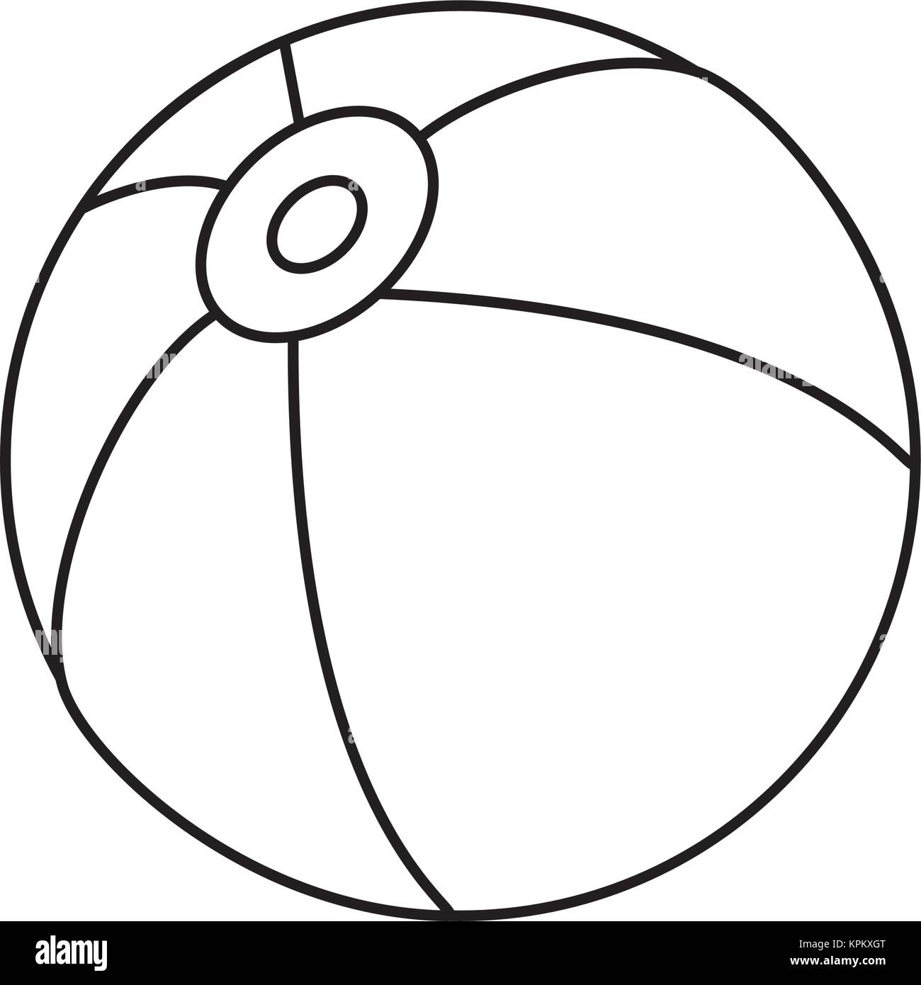 Isolated beach ball design Stock Vector Image & Art - Alamy