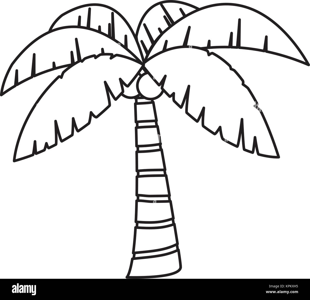 Isolated palm tree design Stock Vector Image & Art - Alamy