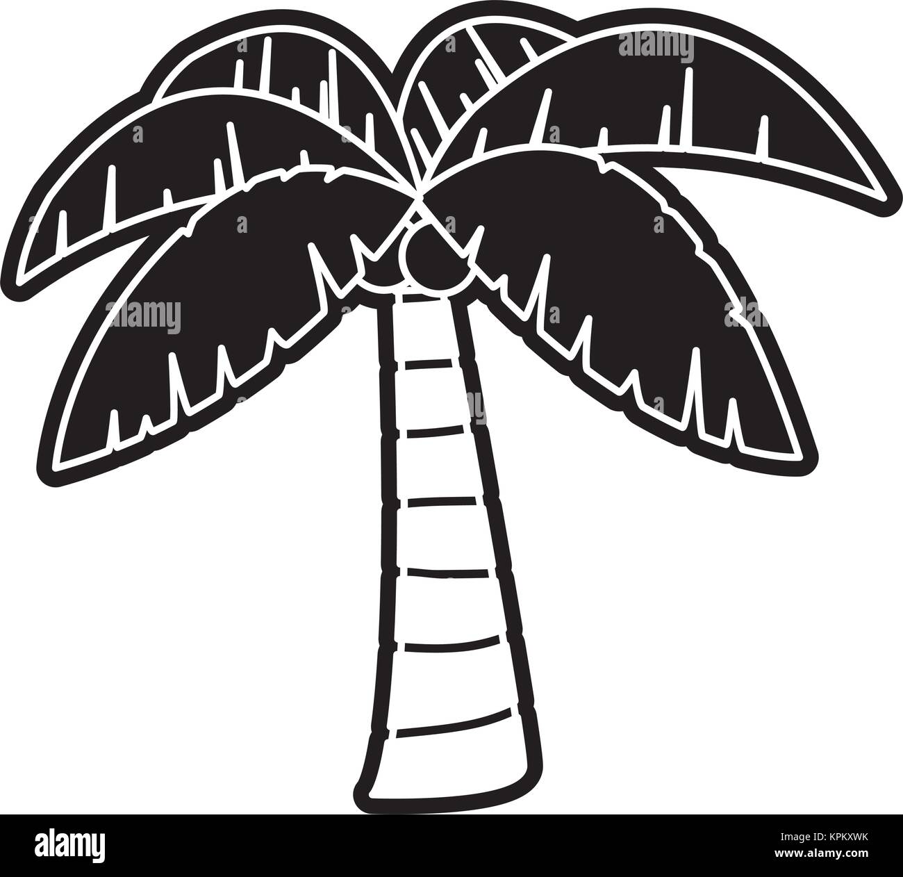 Isolated palm tree design Stock Vector Image & Art - Alamy