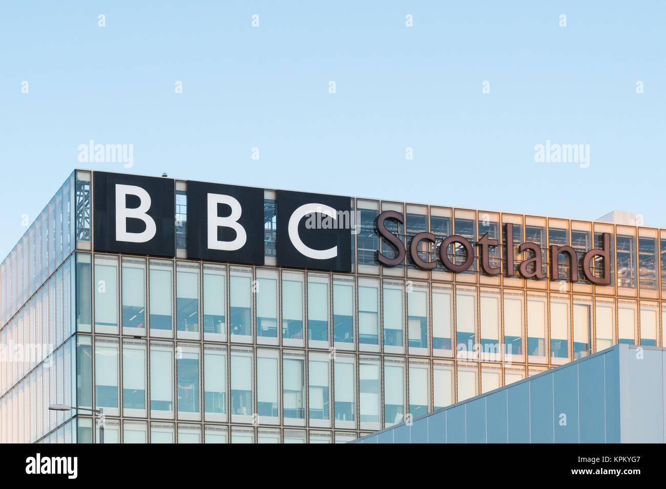 BBC Scotland headquarters Glasgow Stock Photo Alamy