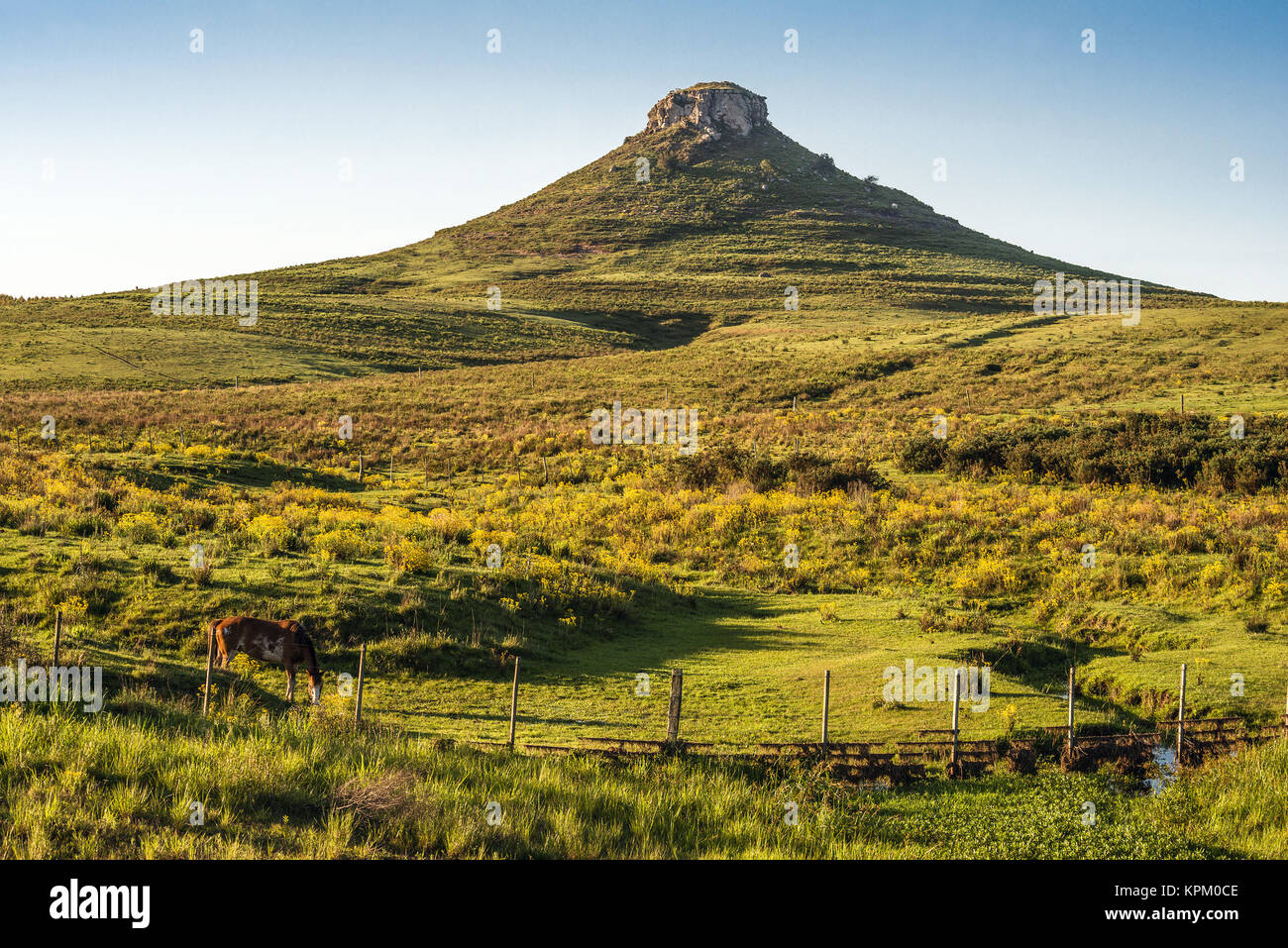 Idyllic landscape of Batovi Hill, Tacuarembo in northcentral Uruguay