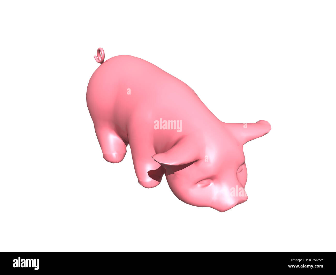 exempted pink pig Stock Photo