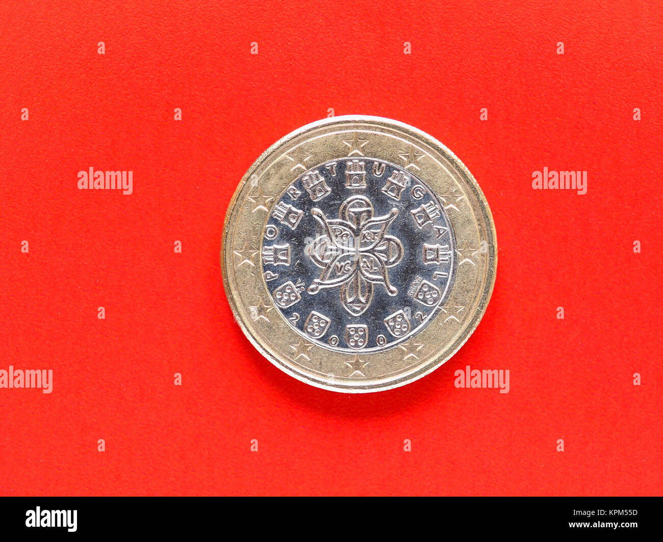 One Euro Coin Money Stock Photo Alamy