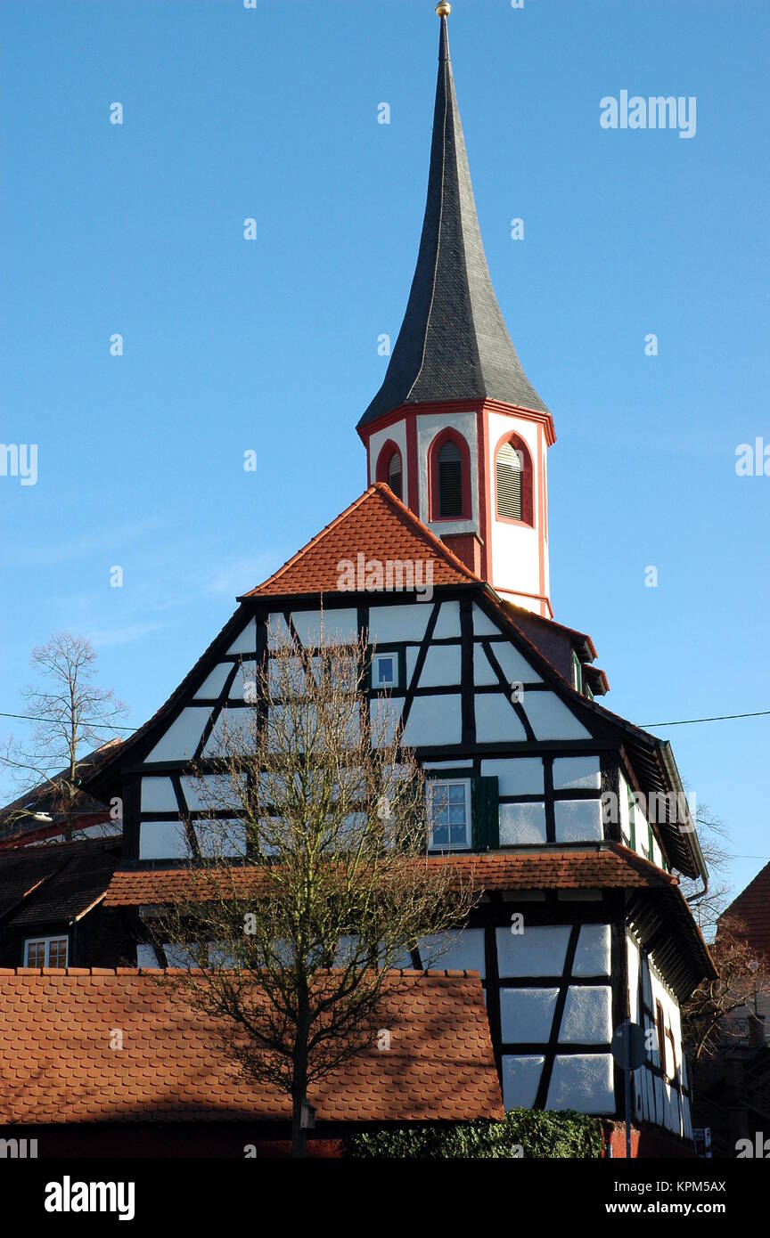 old center of knielingen Stock Photo