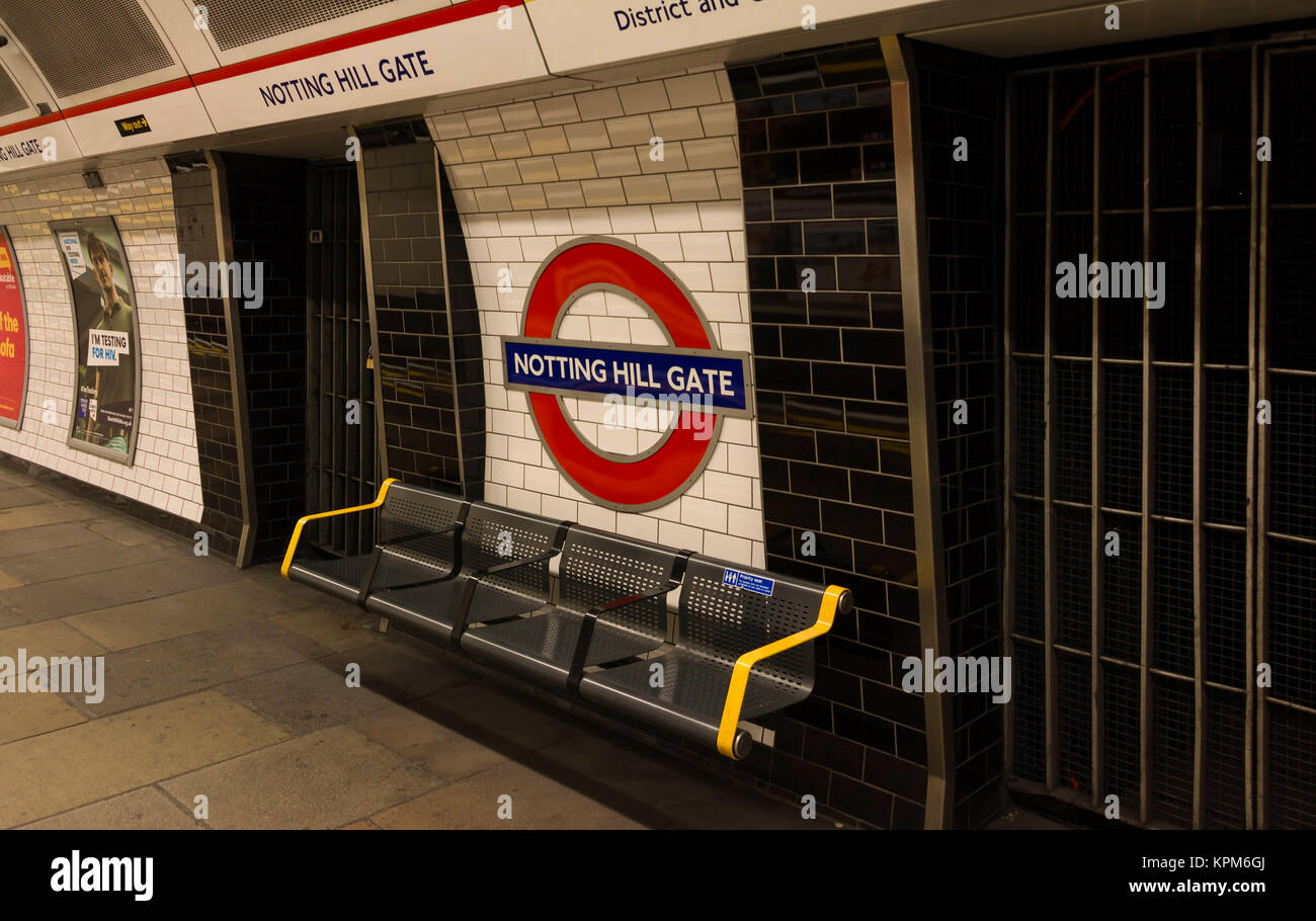London notting hill gate station hires stock photography and images