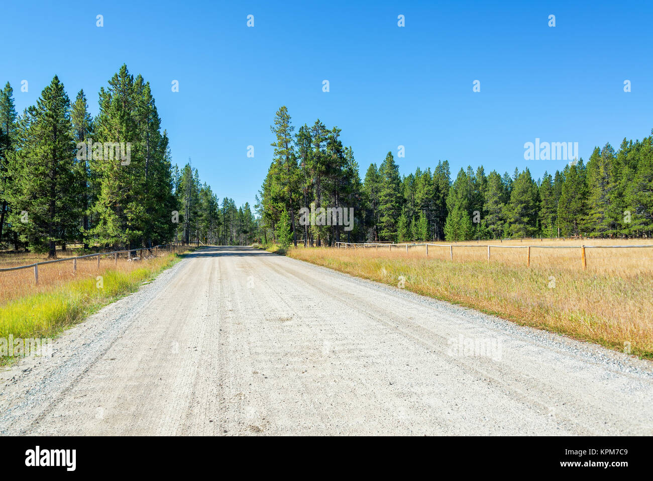 Dirt Road in Rural Wyoming Stock Photo Alamy