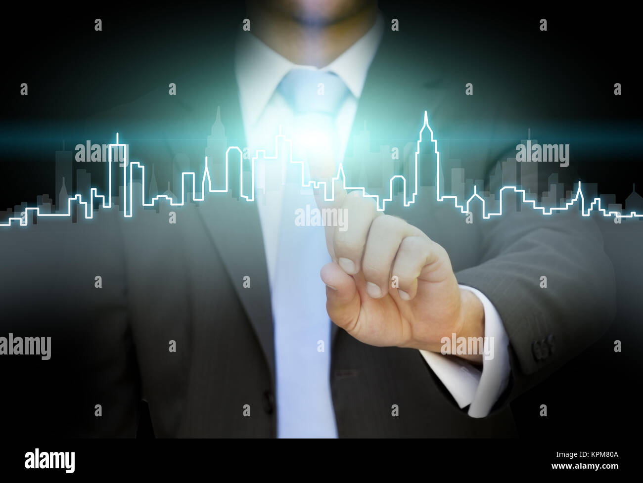 Businessman real estate Stock Photo - Alamy