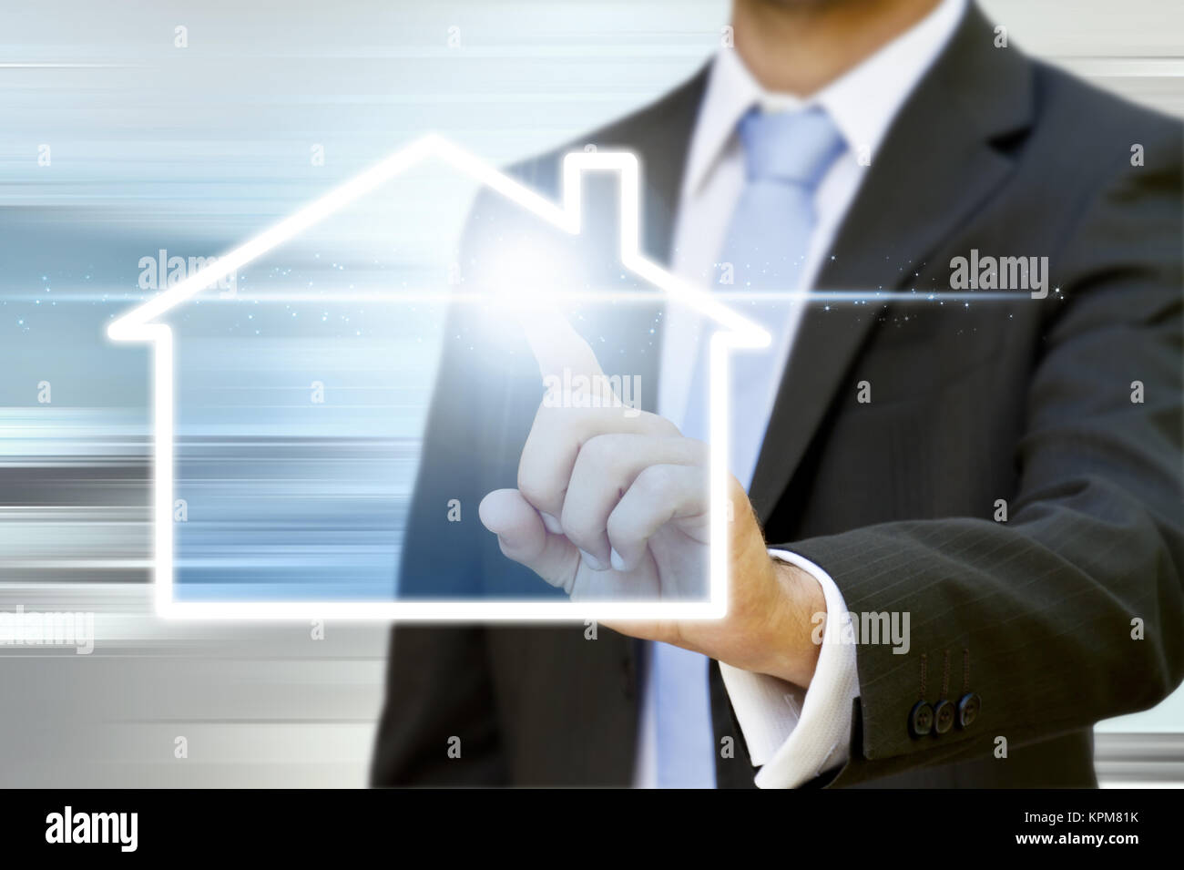 Businessman real estate Stock Photo - Alamy