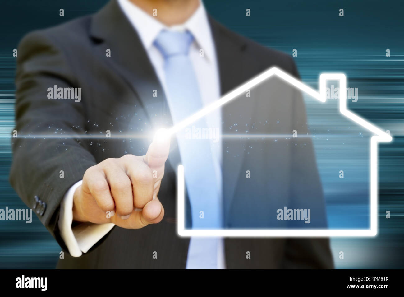 Businessman real estate Stock Photo - Alamy