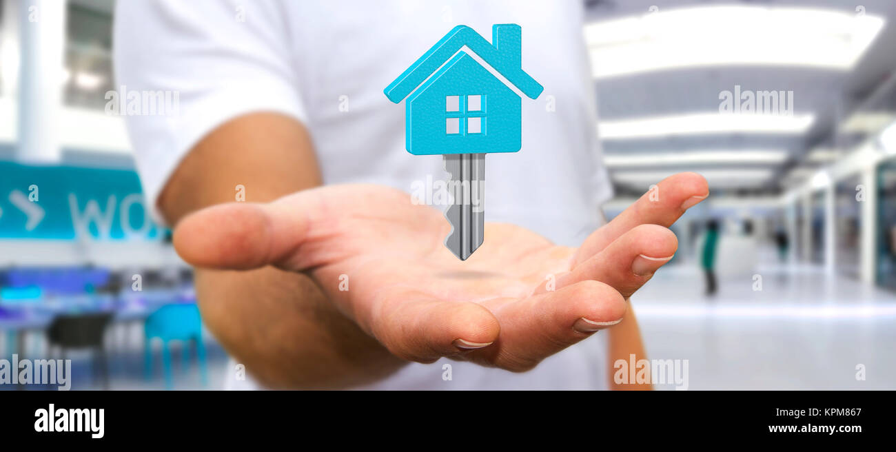 Businessman real estate Stock Photo - Alamy