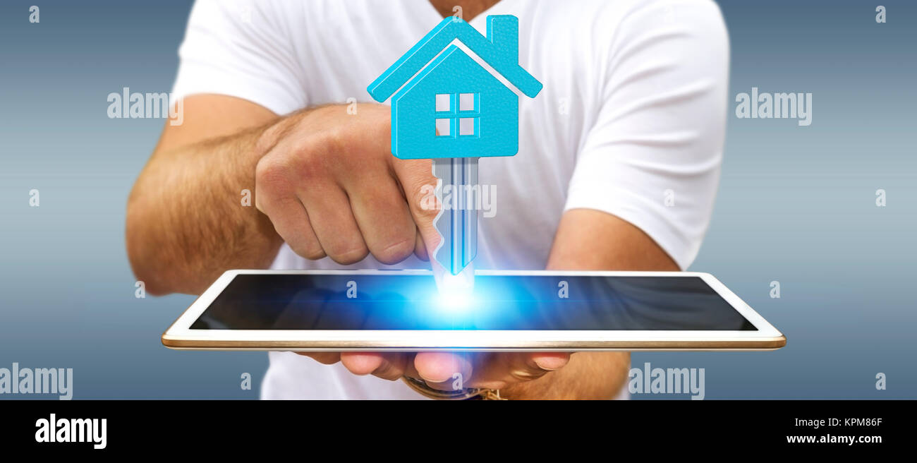 Businessman real estate Stock Photo - Alamy