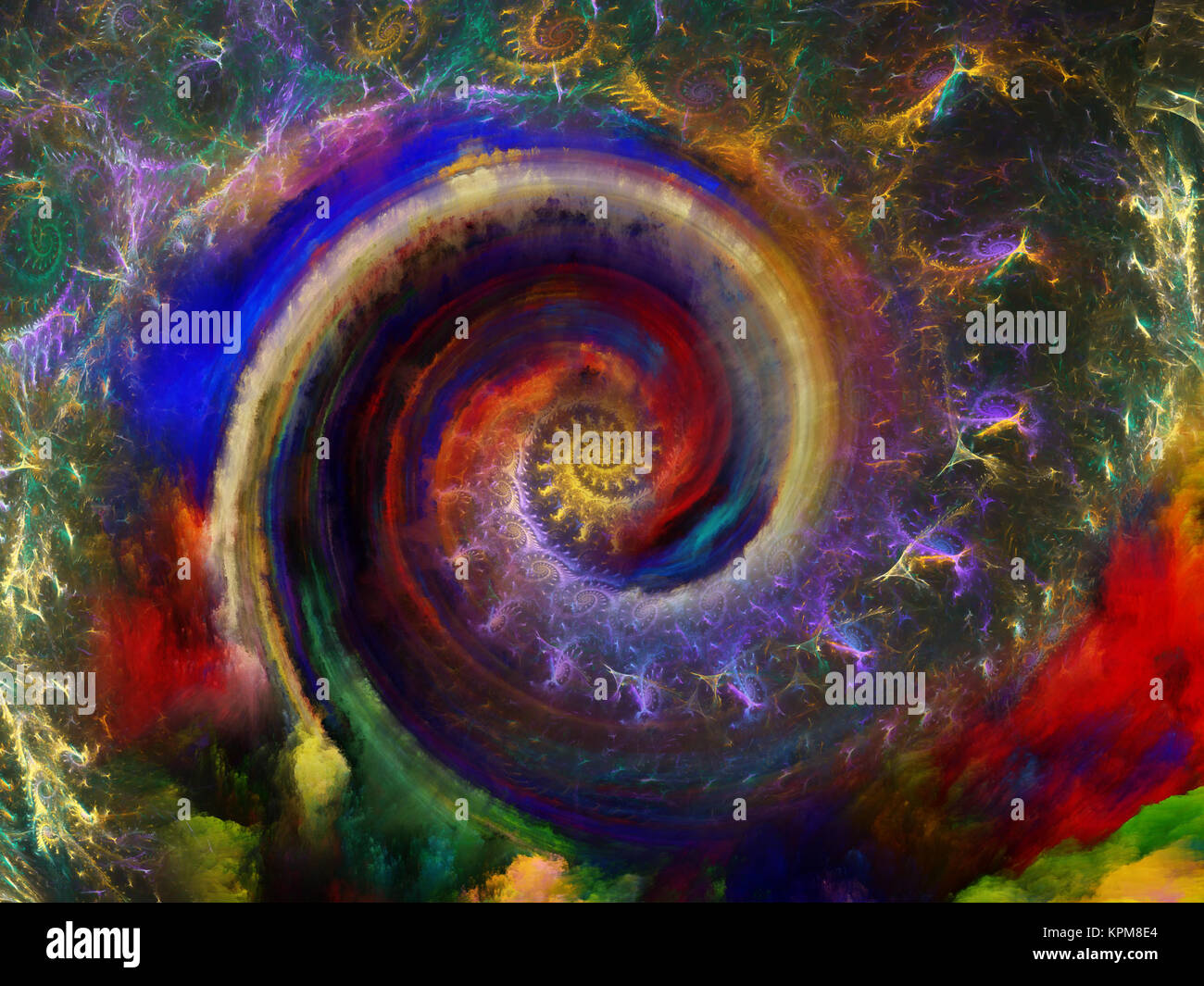 Evolving Spiral Pattern Stock Photo - Alamy