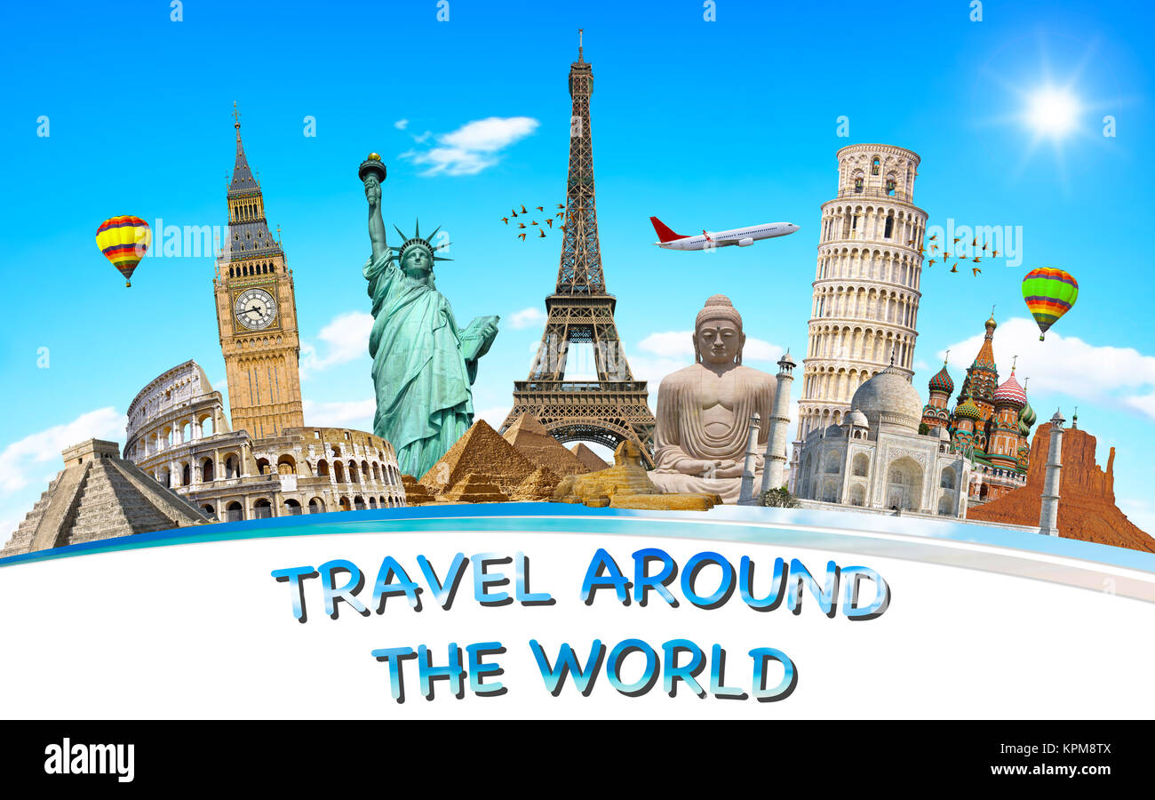 Famous monuments of the world Stock Photo Alamy