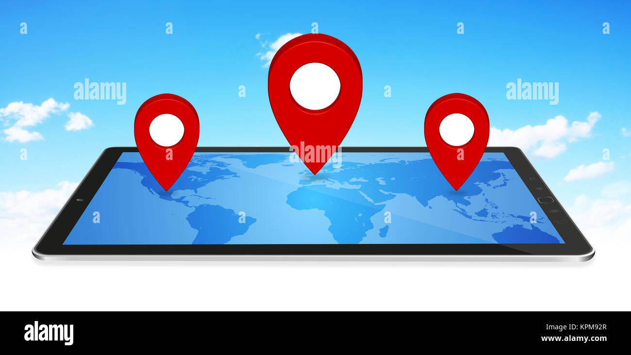 Modern digital GPS Stock Photo Alamy