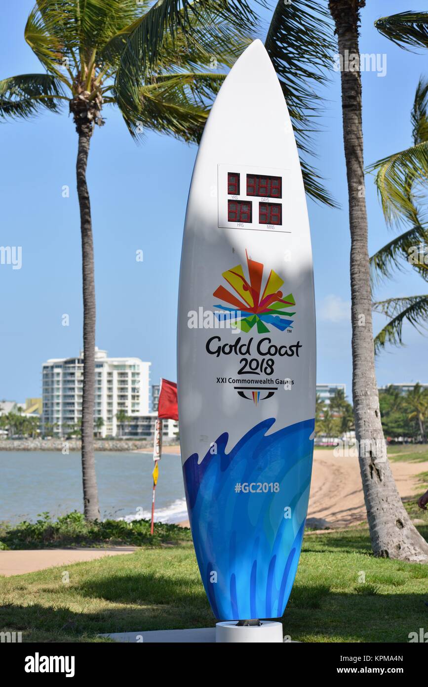 Gold coast 2018 commonwealth games countdown surfboard, Townsville