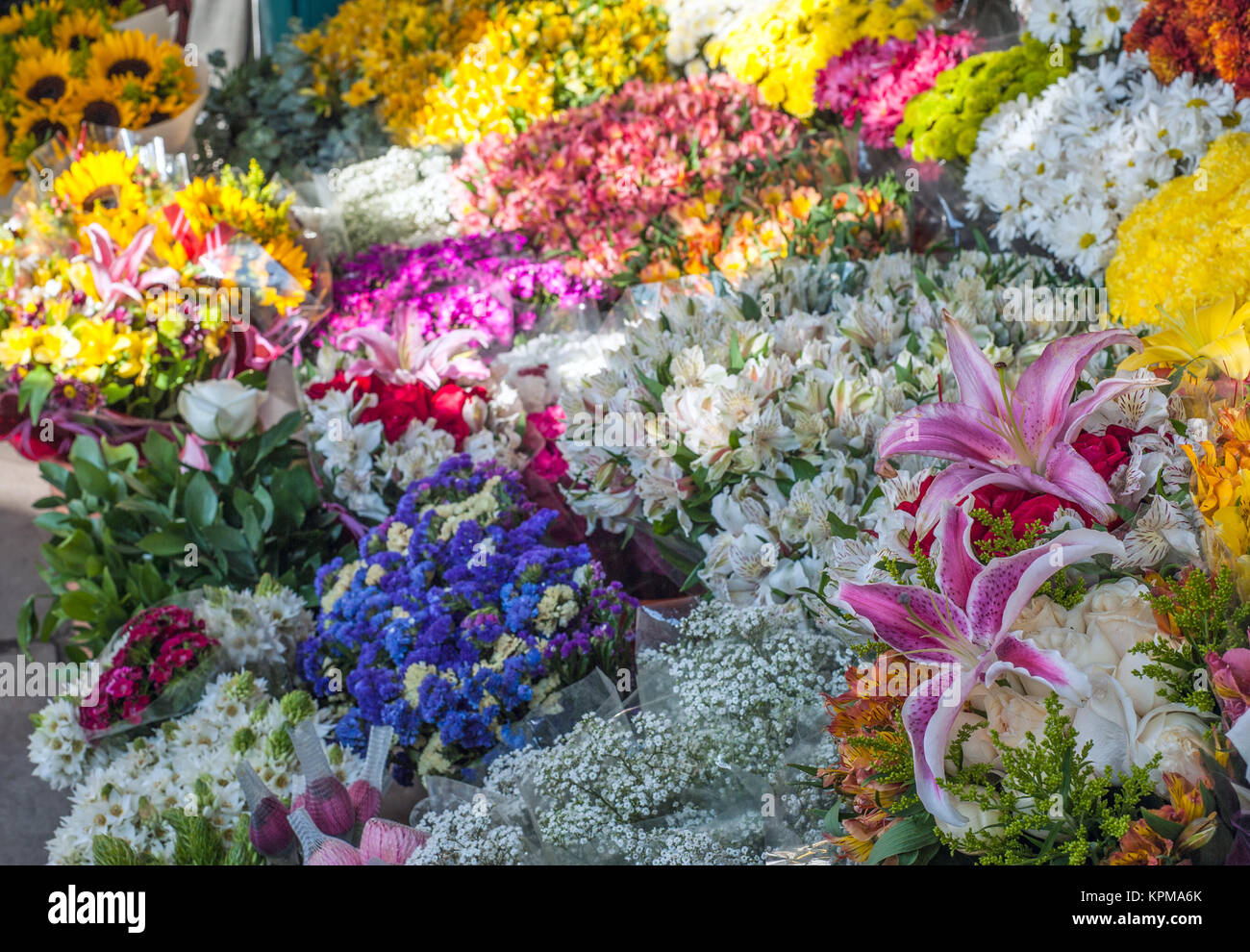 Street Flowers Market Stock Photo Alamy