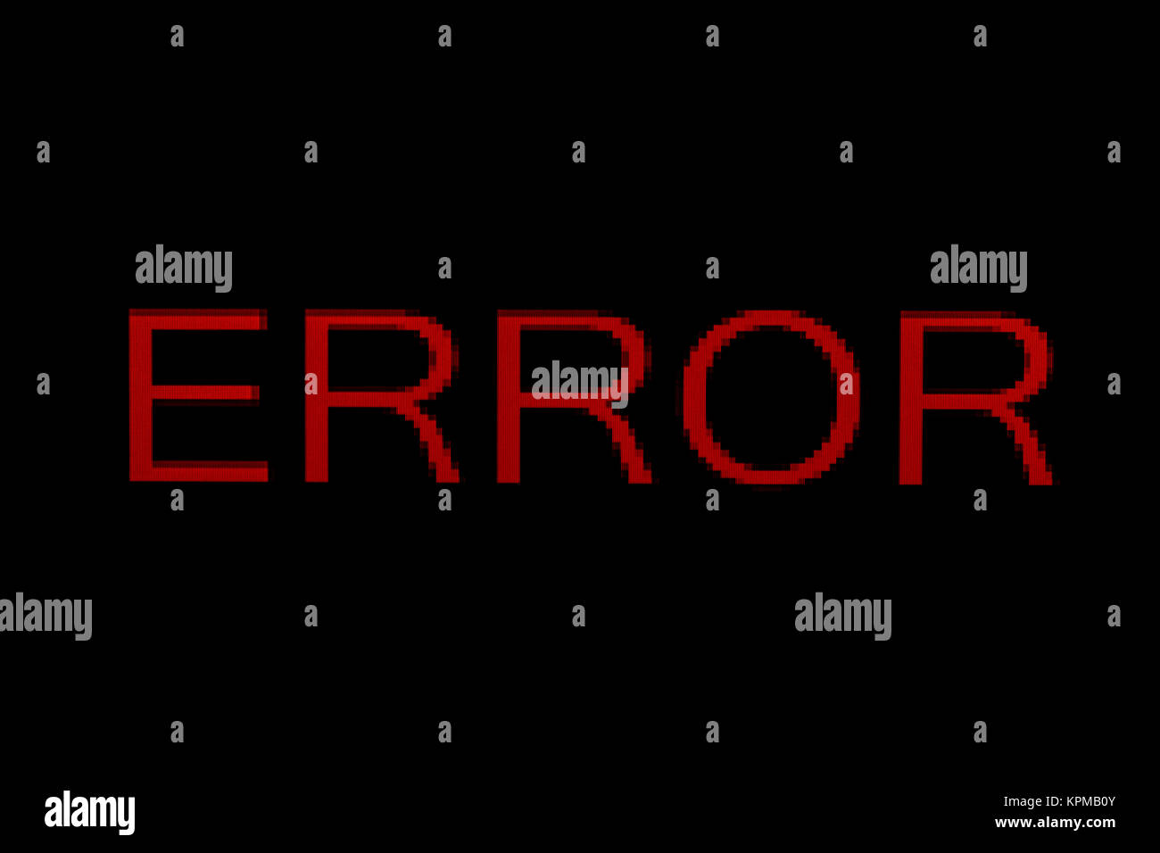 ERROR word on black background Stock Photo Alamy