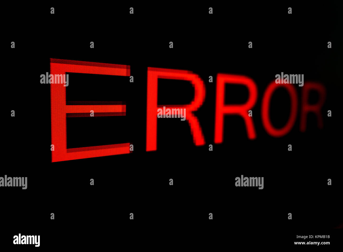 ERROR word on black background Stock Photo Alamy