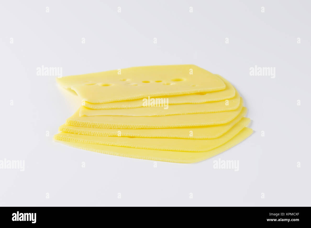 sliced emmental cheese Stock Photo Alamy