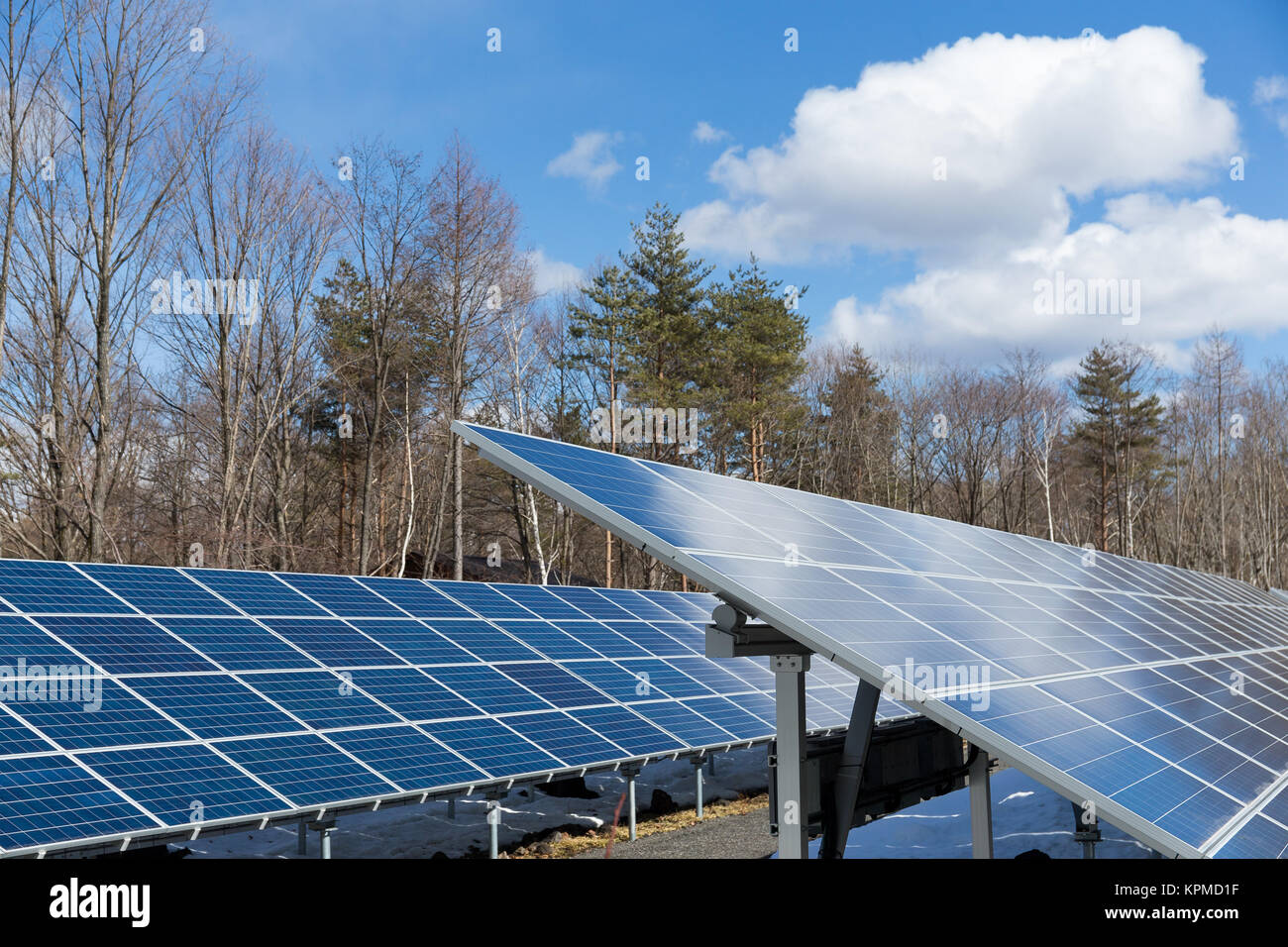 Solar panel in countryside Stock Photo - Alamy