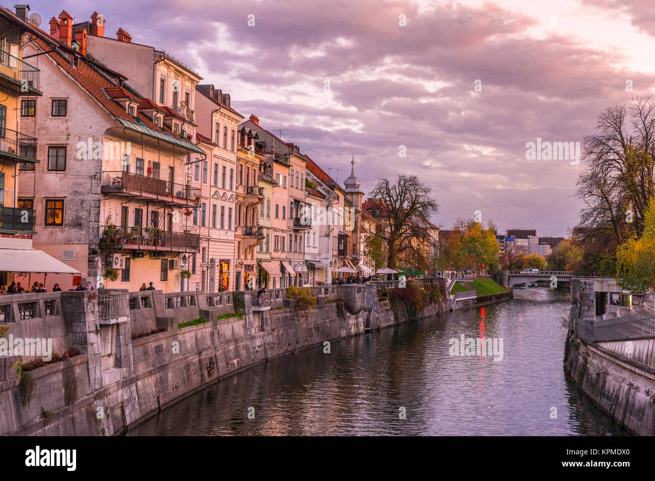 One of the best city's in the world Ljubljana, Slovenia Stock Photo