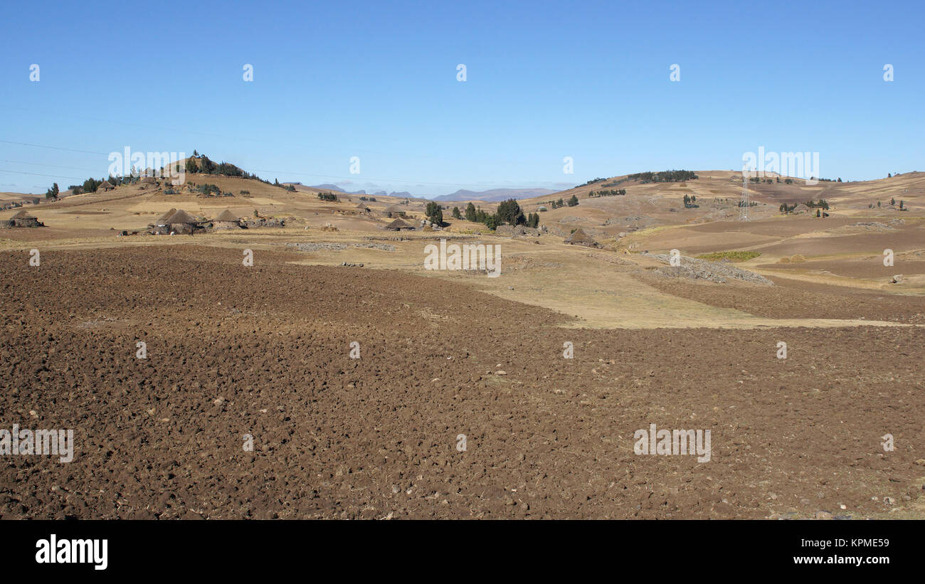 Landschaft in Amhara, Ã„thiopien, Afrika Stock Photo