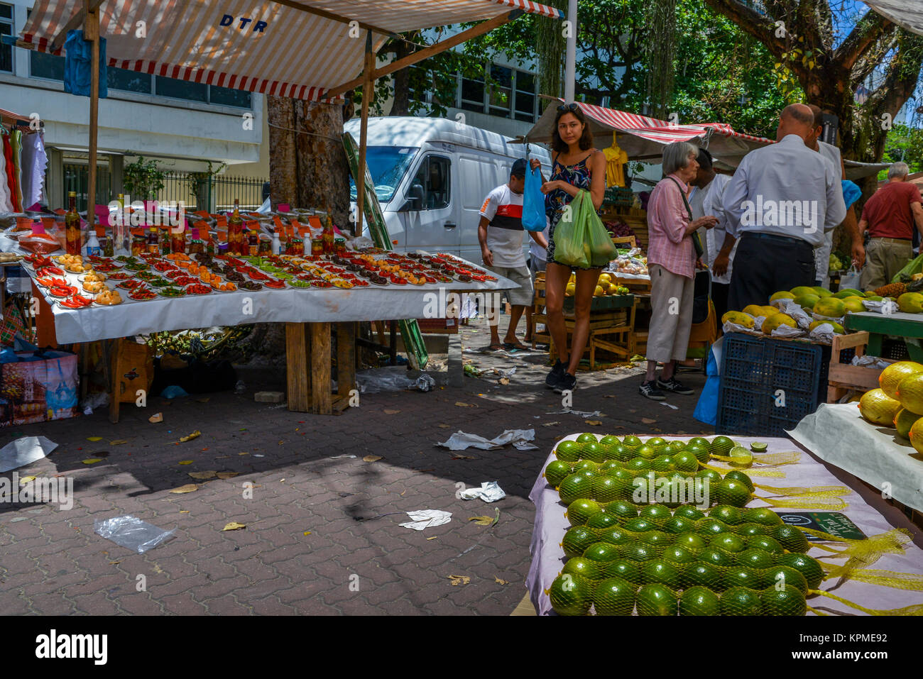 Street market in Ipanema, Rio de Janeiro Stock Photo