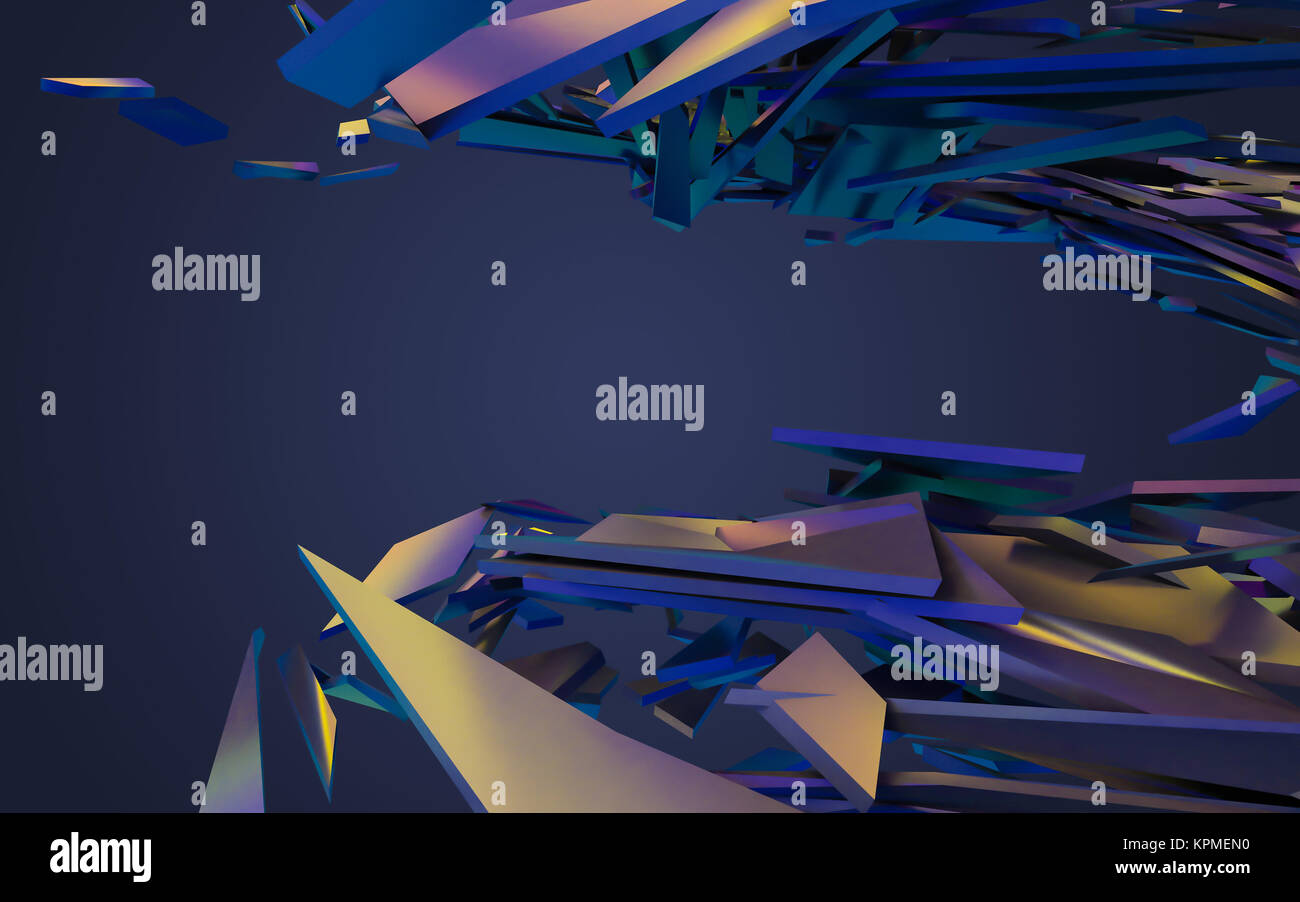 Abstract 3d rendering of chaotic structure Stock Photo - Alamy