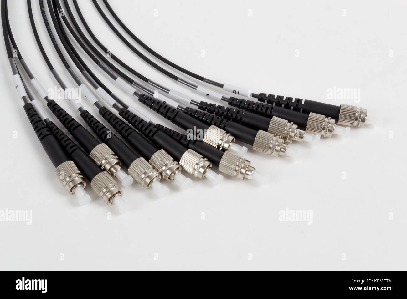 fiber optic ST and MTP (MPO) connectors Stock Photo Alamy