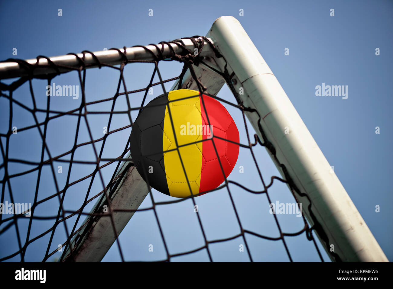 Soccerball in net flag hi-res stock photography and images - Alamy