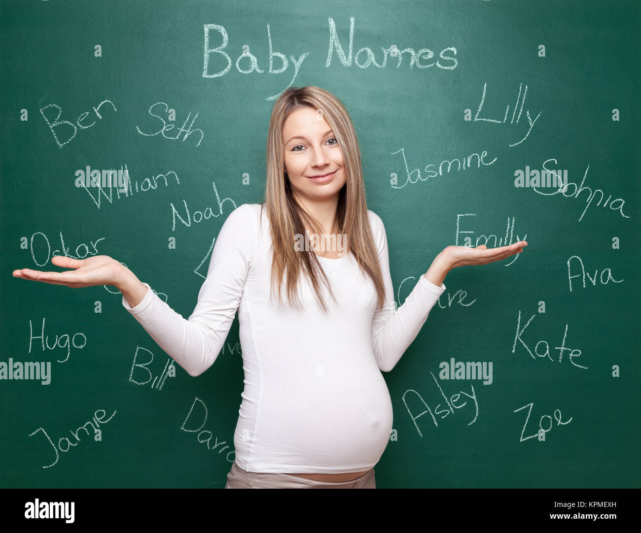 Choosing the right name for you baby Stock Photo