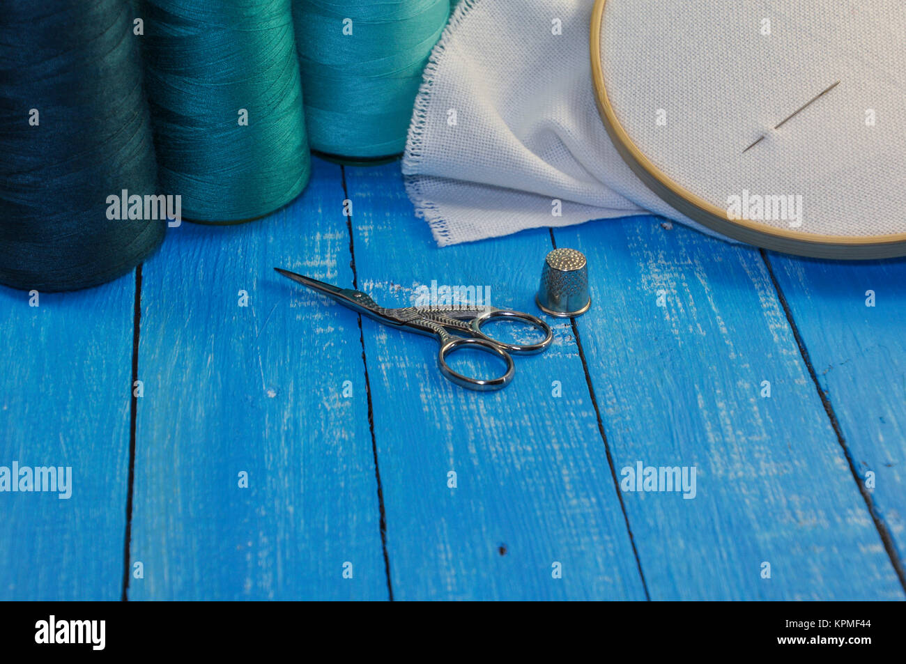 items for needlework and sewing Stock Photo Alamy