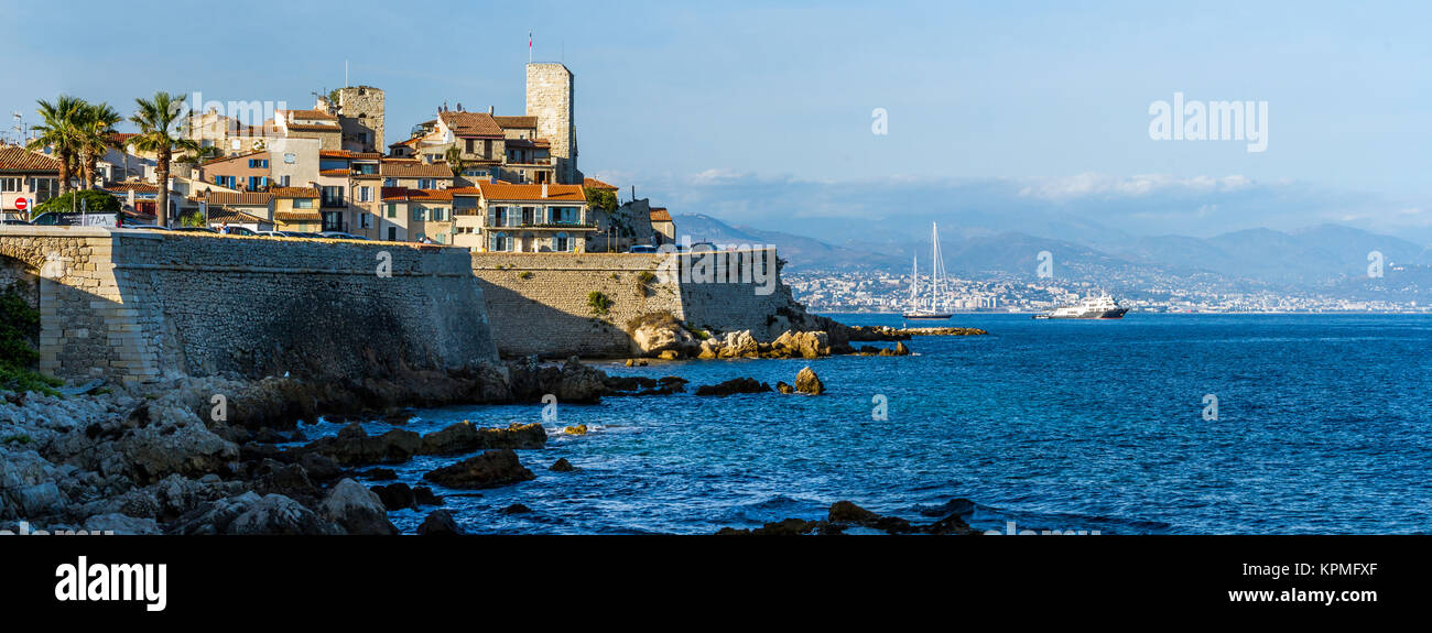 View of Fort Carré in Antibes, Cote D'azure, France Stock Photo