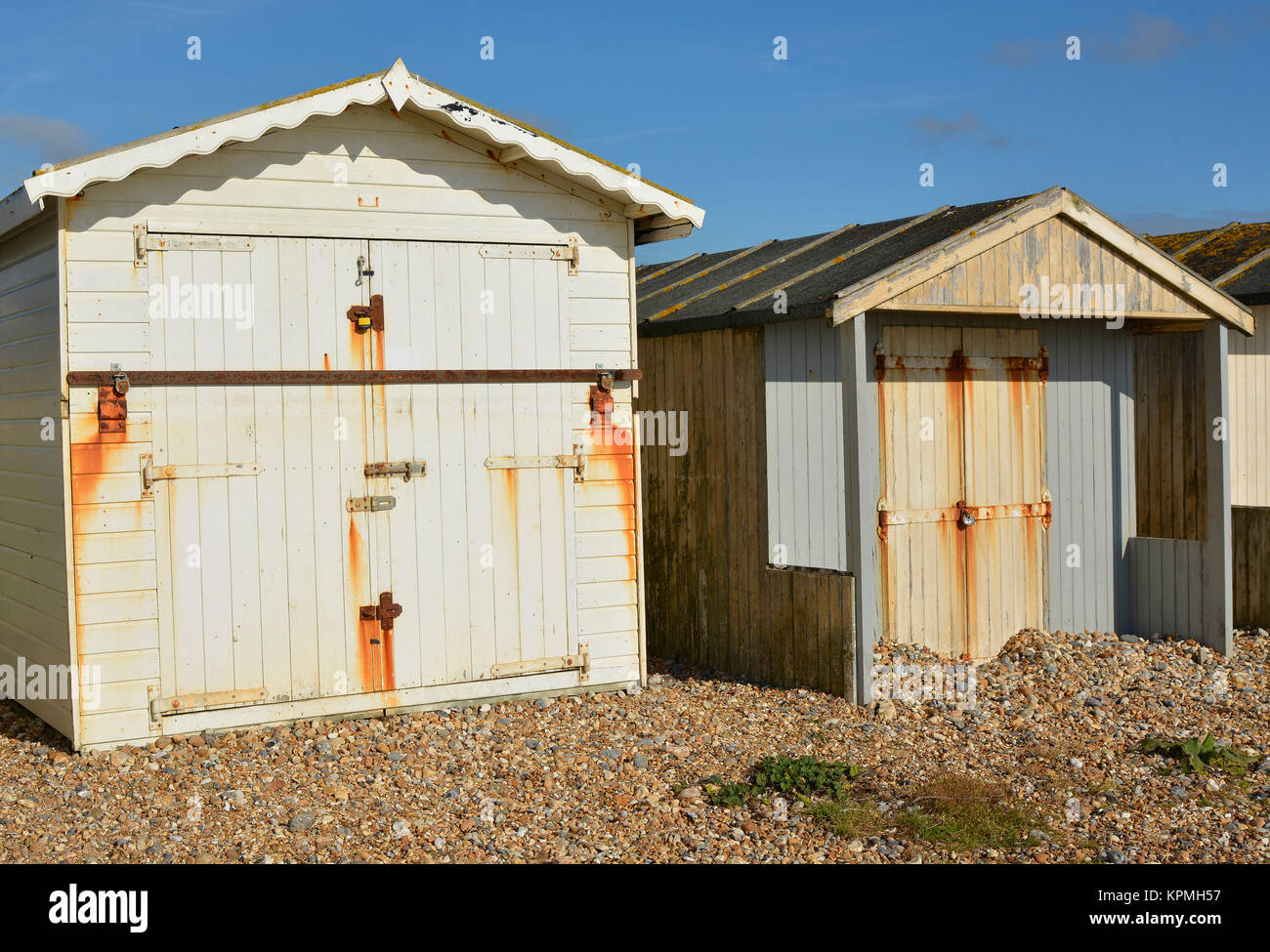 Beach huts at Lancing, West Sussex, England Stock Photo Alamy