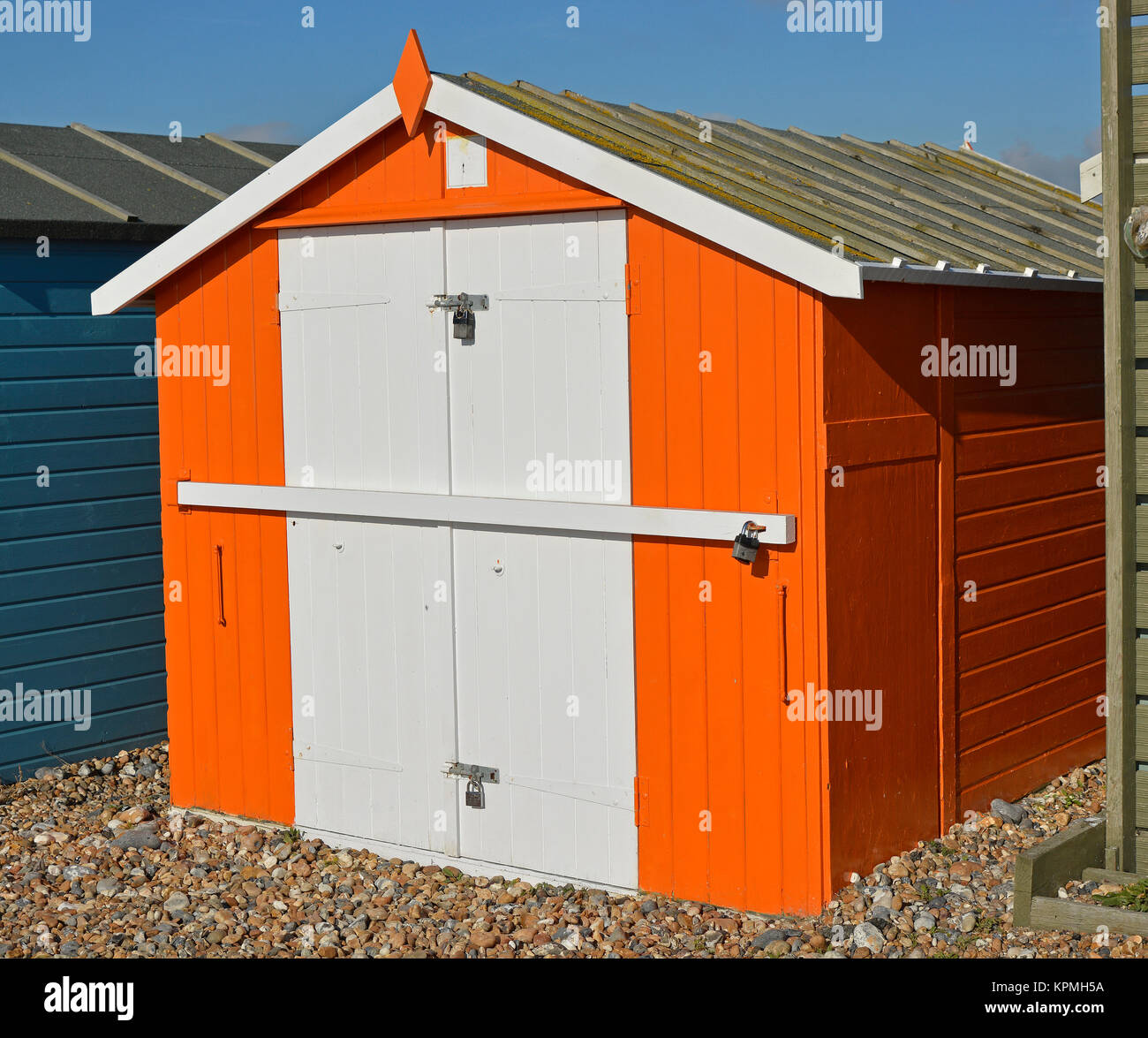 Beach hut at Lancing, West Sussex, England Stock Photo Alamy