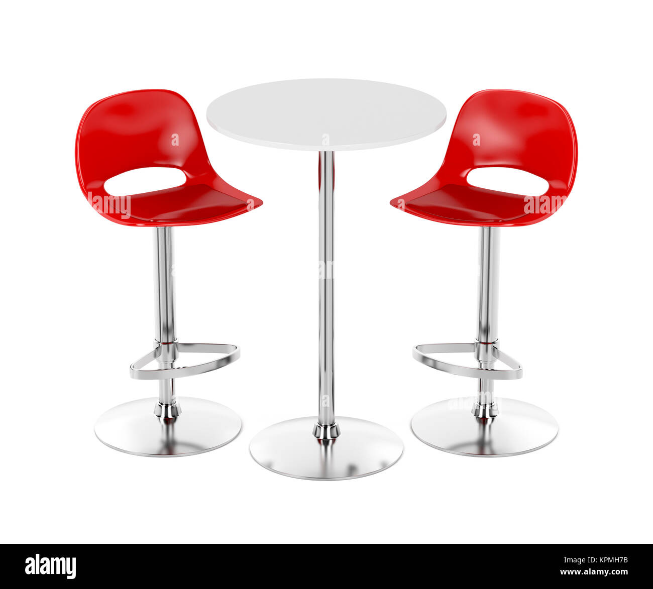 Bar table and stools Stock Photo Alamy