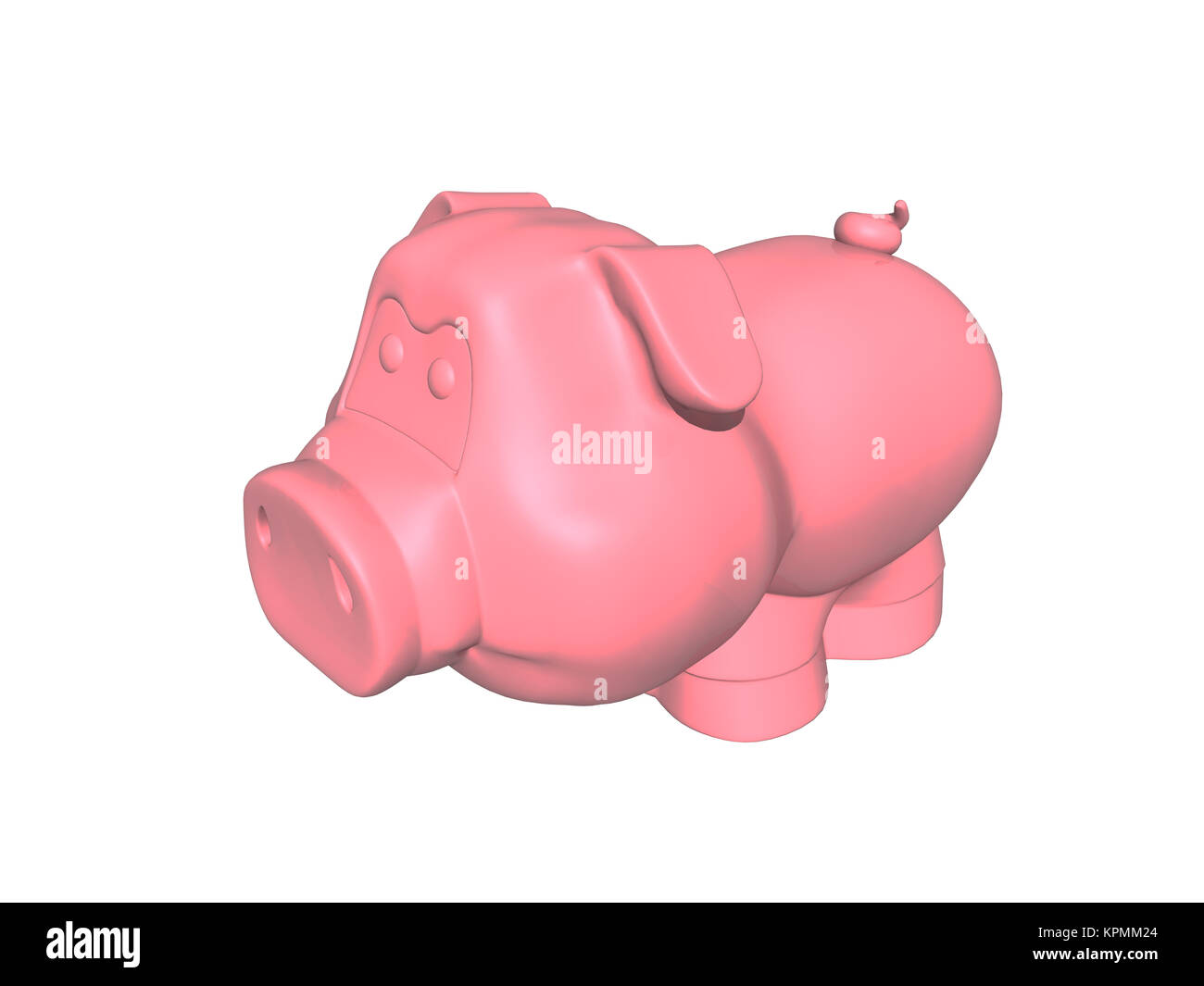exempted pink pig Stock Photo