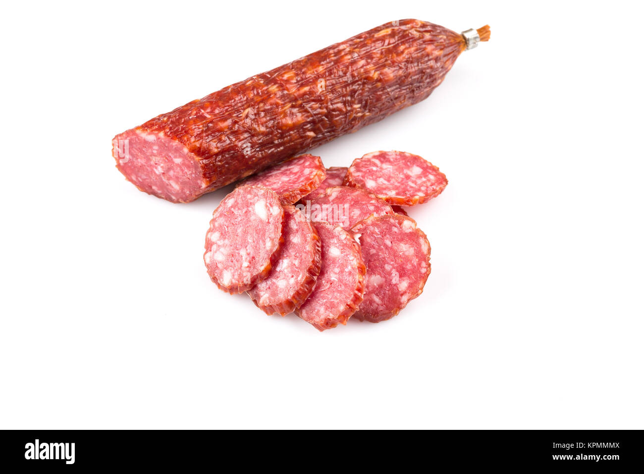 slices of salami Stock Photo Alamy