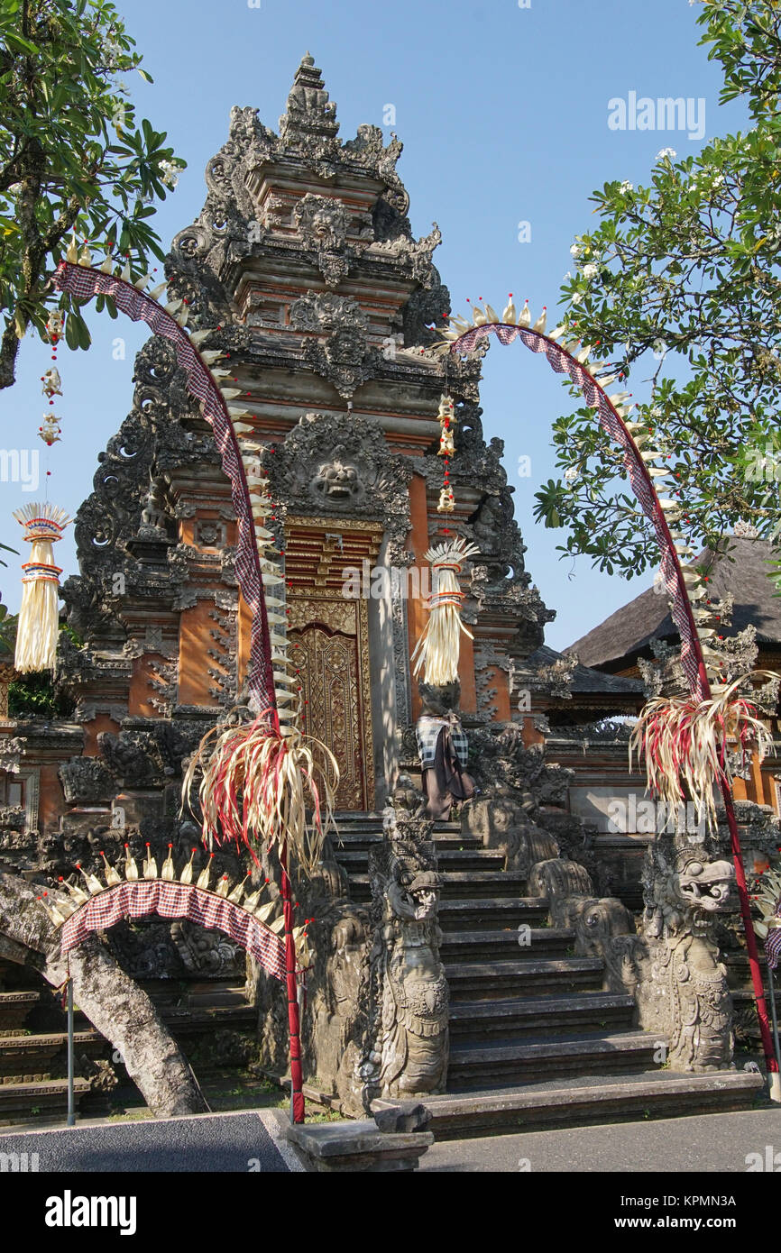 Tempel Pura Taman Saraswati, Ubud, Bali, Indonesien Stock Photo