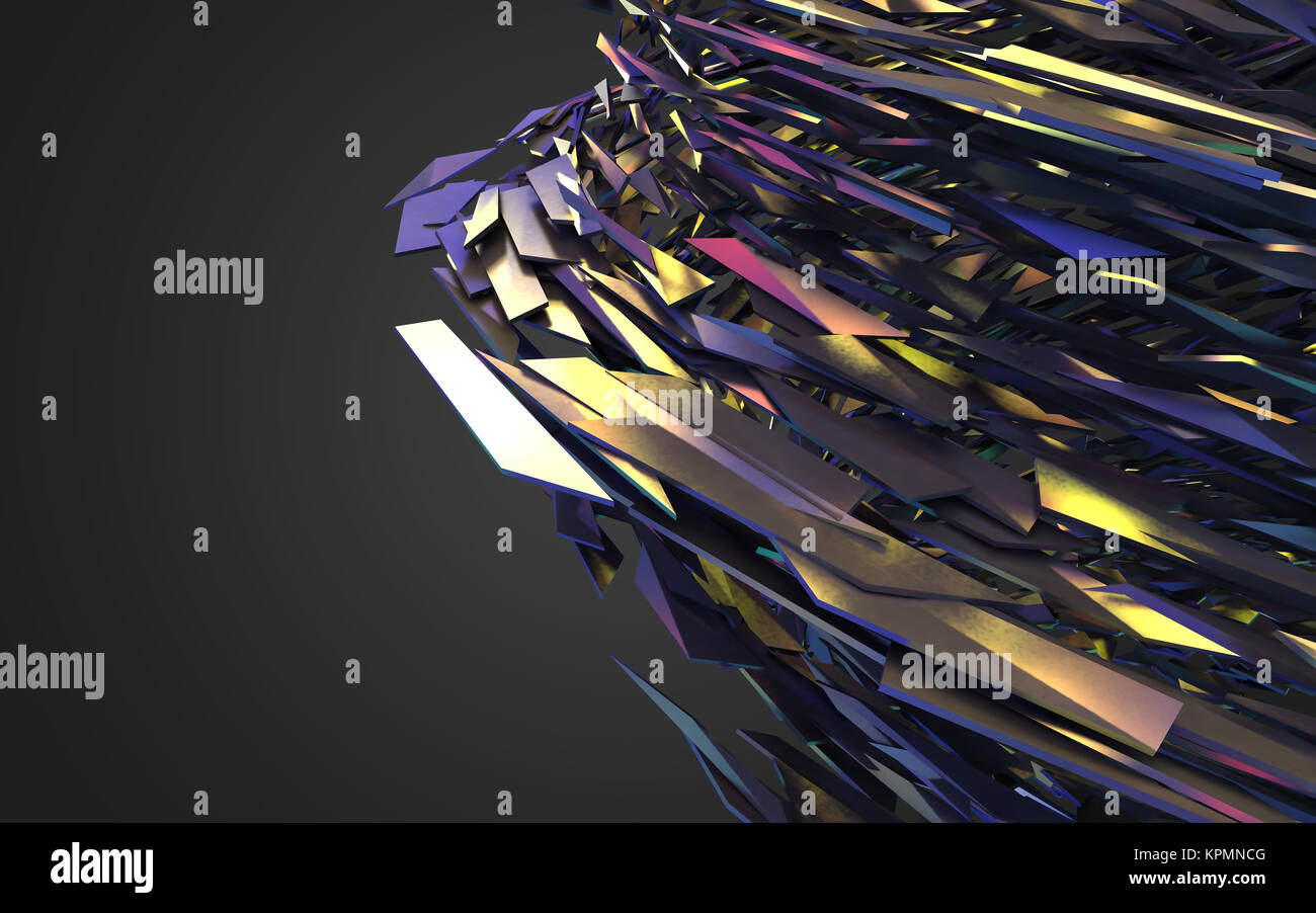 Abstract 3d rendering of chaotic structure Stock Photo - Alamy